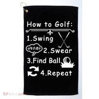 How To Golf Funny Golf Towel thumb 0