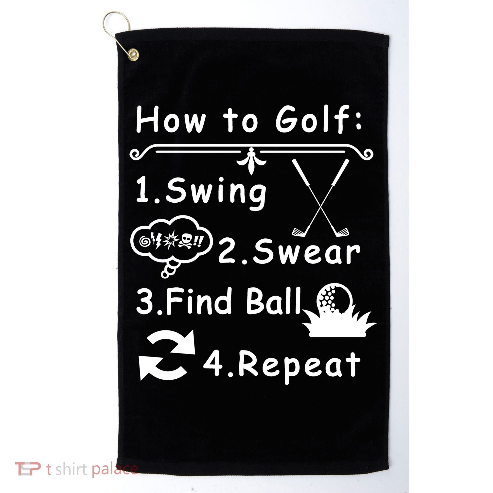 How To Golf Funny Golf Towel