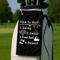 How To Golf Funny Golf Towel thumb 2