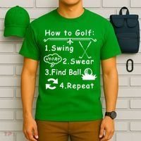 How To Golf Funny T-Shirt thumb 6