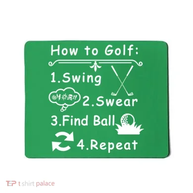 How To Golf Funny Mousepad