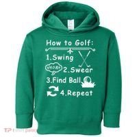 How To Golf Funny Toddler Hoodie thumb 0