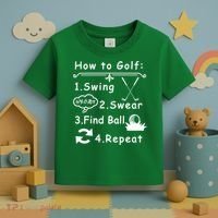 How To Golf Funny Toddler T-Shirt thumb 3