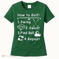How To Golf Funny Women's T-Shirt thumb 0