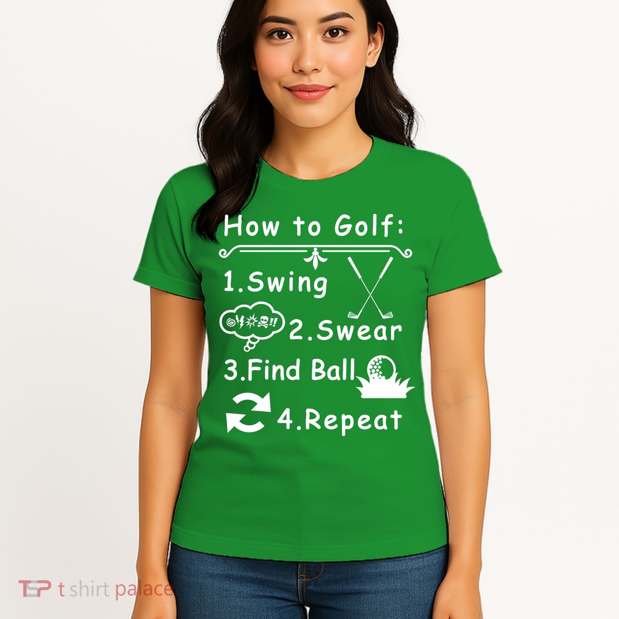 How To Golf Funny Women's T-Shirt