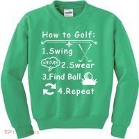 How To Golf Funny Kids Sweatshirt thumb 0