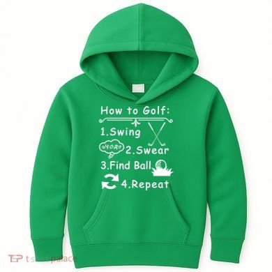 How To Golf Funny Kids Hoodie