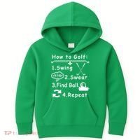 How To Golf Funny Kids Hoodie thumb 0