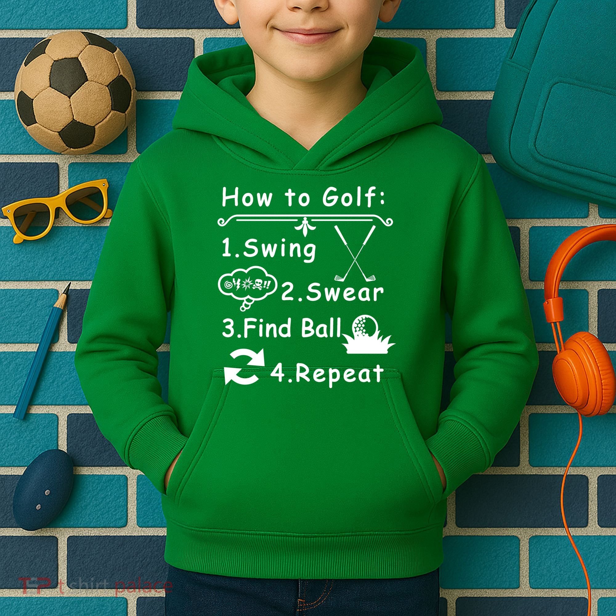How To Golf Funny Kids Hoodie