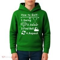 How To Golf Funny Kids Hoodie thumb 4