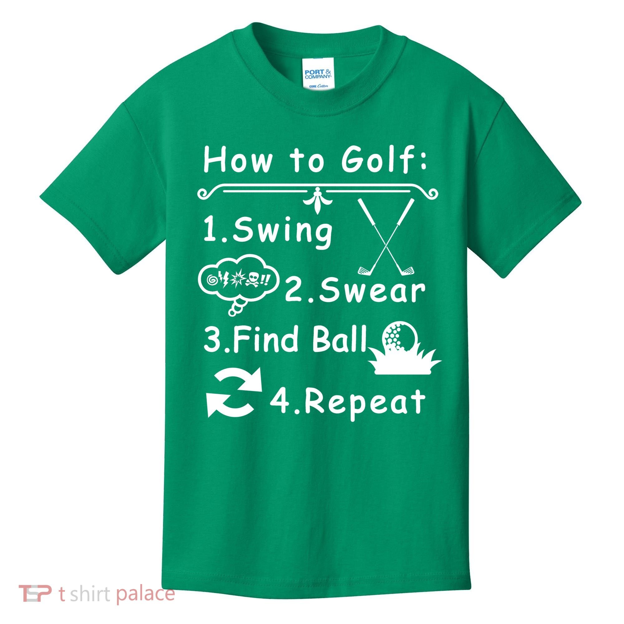 How To Golf Funny Kids T-Shirt