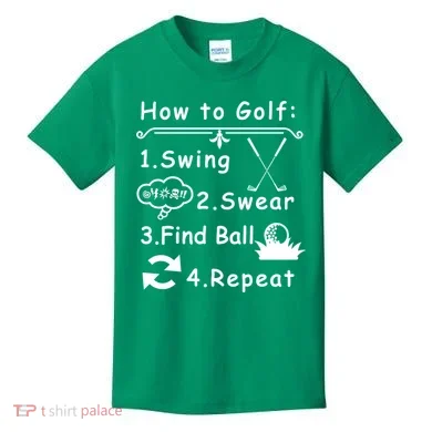 How To Golf Funny Kids T-Shirt