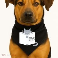 How To Rule The World Cat USA-Made Doggie Bandana thumb 1