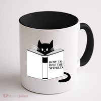 How To Rule The World Cat Coffee Mug thumb 1
