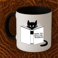 How To Rule The World Cat Coffee Mug thumb 2