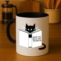 How To Rule The World Cat Coffee Mug thumb 4