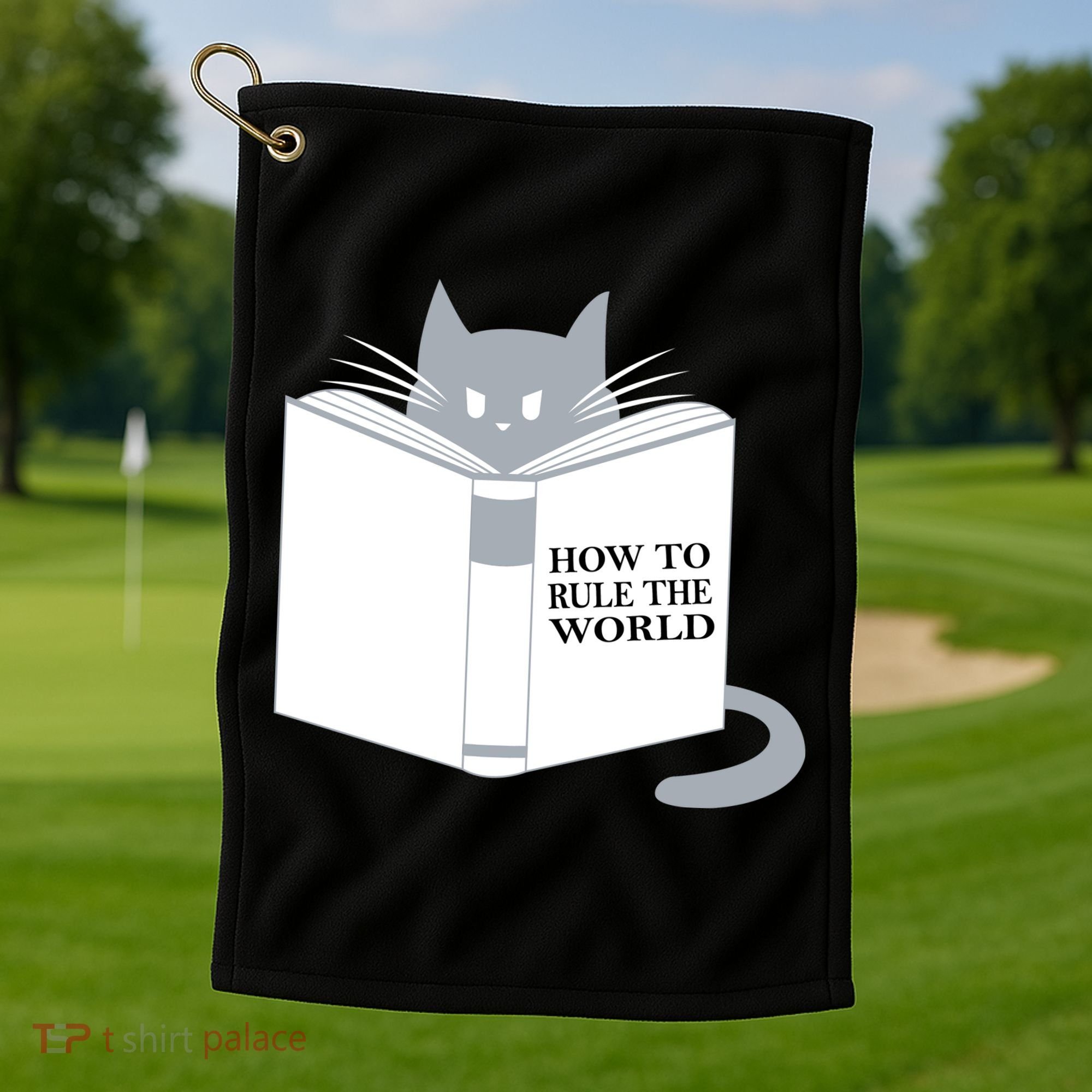 How To Rule The World Cat Golf Towel