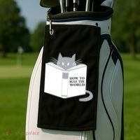 How To Rule The World Cat Golf Towel thumb 2