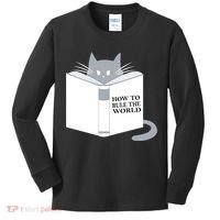 How To Rule The World Cat Kids Long Sleeve Shirt thumb 0