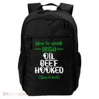 How to speak irish Funny Backpack thumb 0
