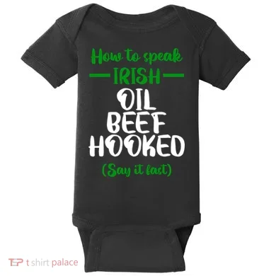 How to speak irish Funny Baby Bodysuit