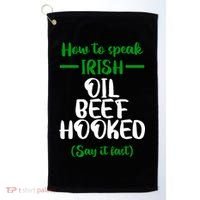 How to speak irish Funny Golf Towel thumb 0