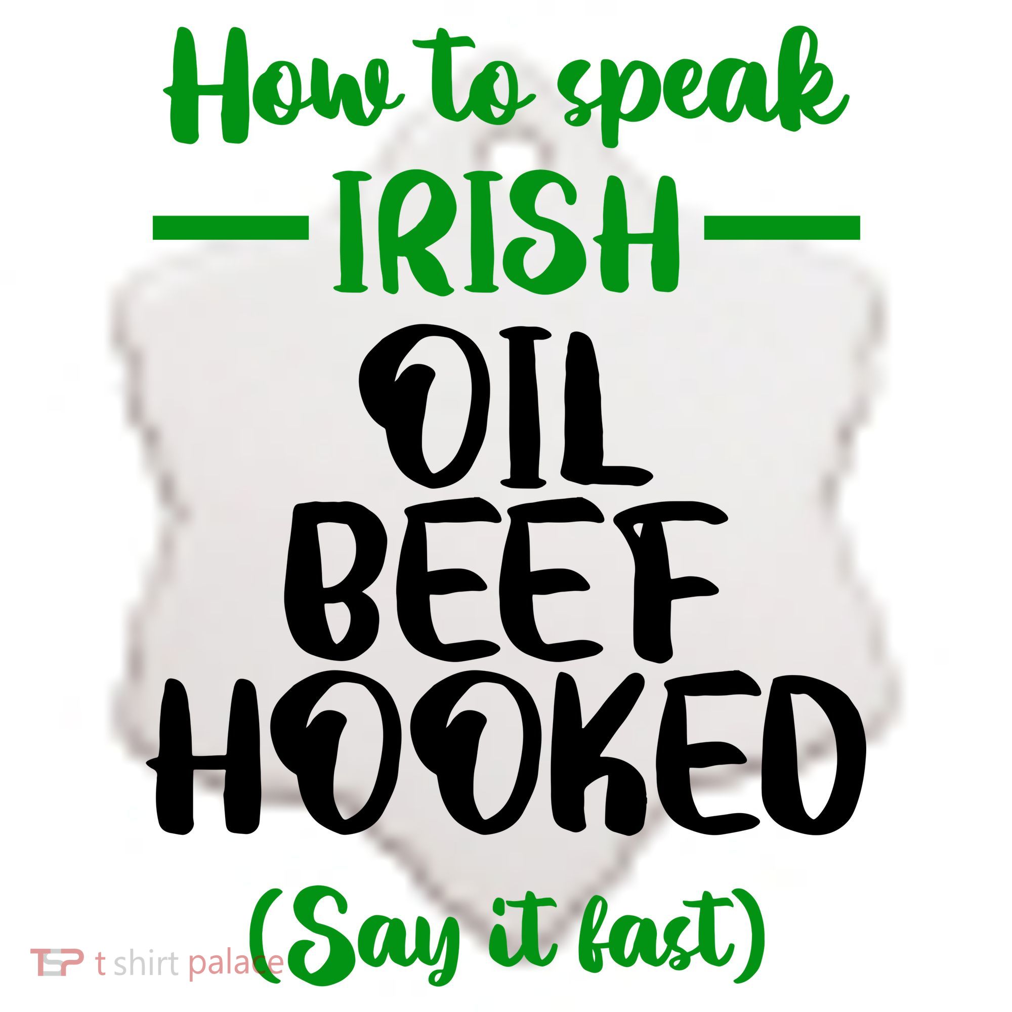 How to speak irish Funny Ceramic Ornament