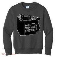 How To Train Your Human Kids Sweatshirt thumb 0