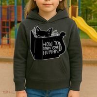 How To Train Your Human Kids Hoodie thumb 3