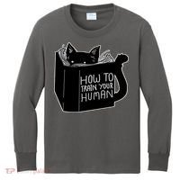 How To Train Your Human Kids Long Sleeve Shirt thumb 0