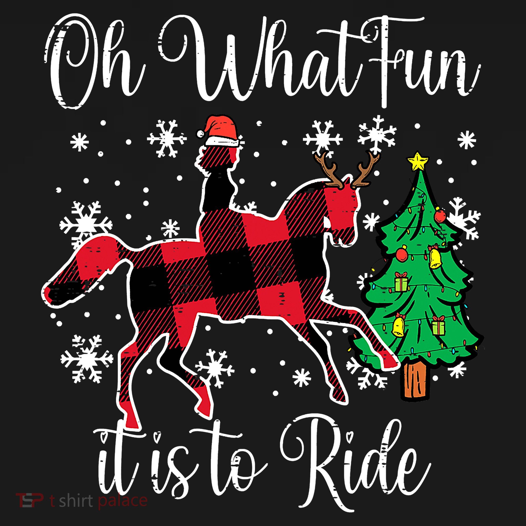 Horse Oh What Fun It Is To Ride Christmas Xmas Girls  Visor