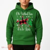 Horse Oh What Fun It Is To Ride Christmas Xmas Girls  Hoodie thumb 2