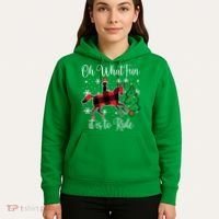 Horse Oh What Fun It Is To Ride Christmas Xmas Girls  Hoodie thumb 5