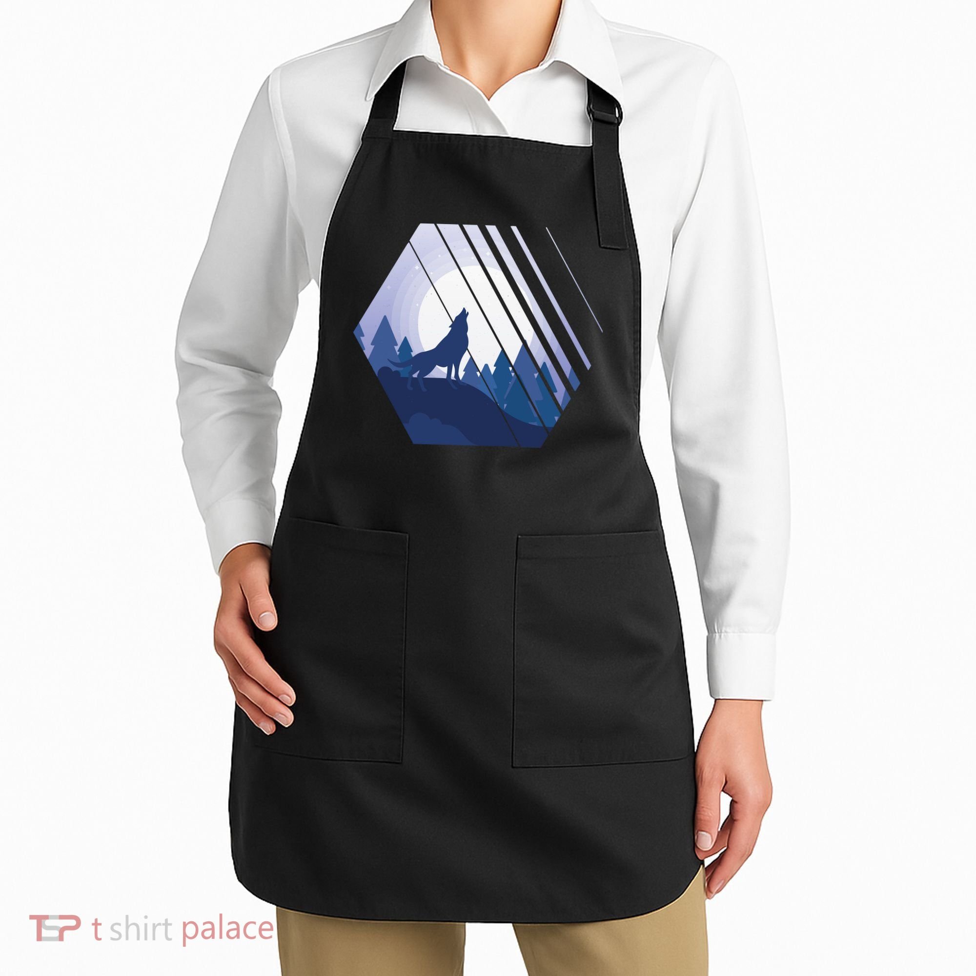 Howling Wolf Apron