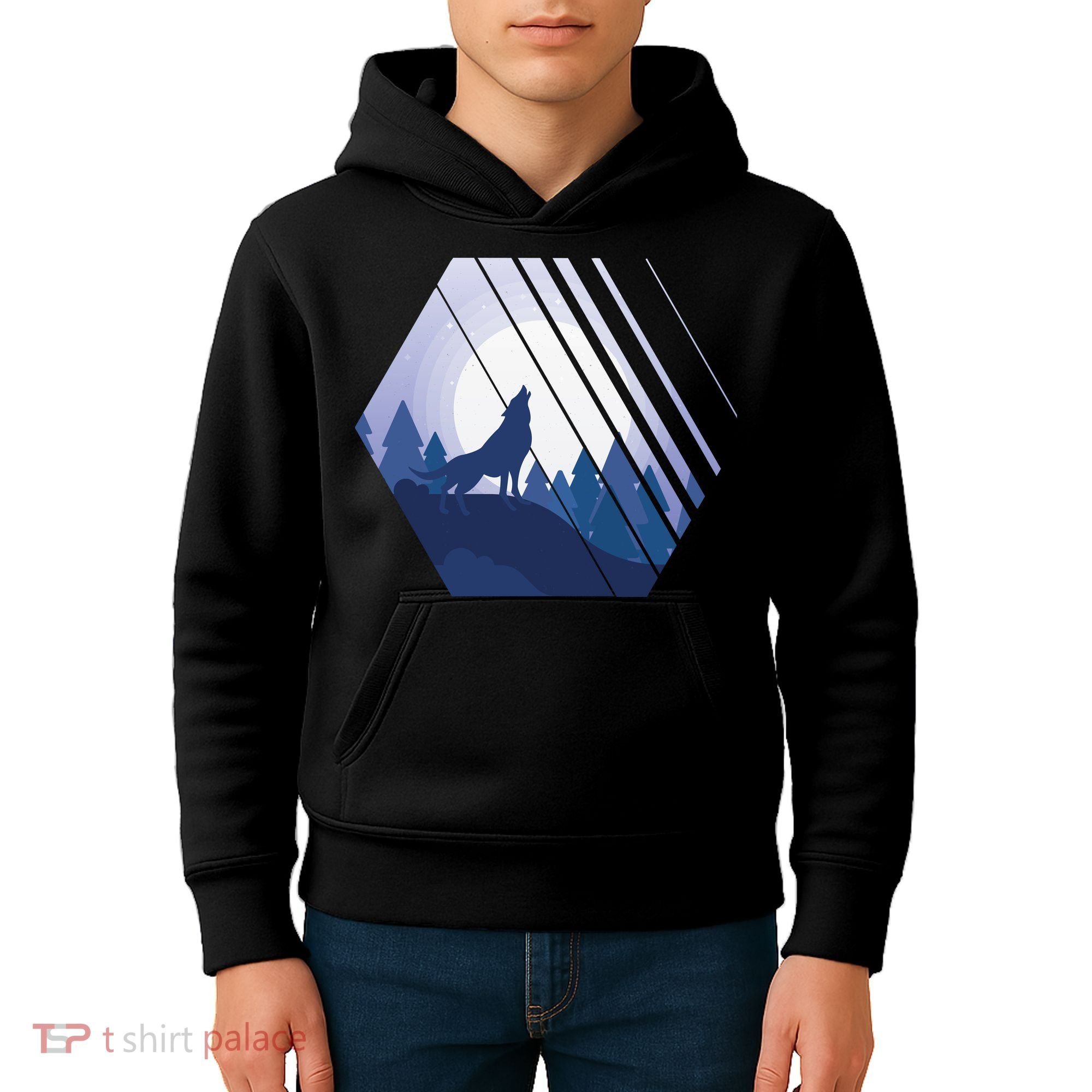 Howling Wolf Kids Hoodie