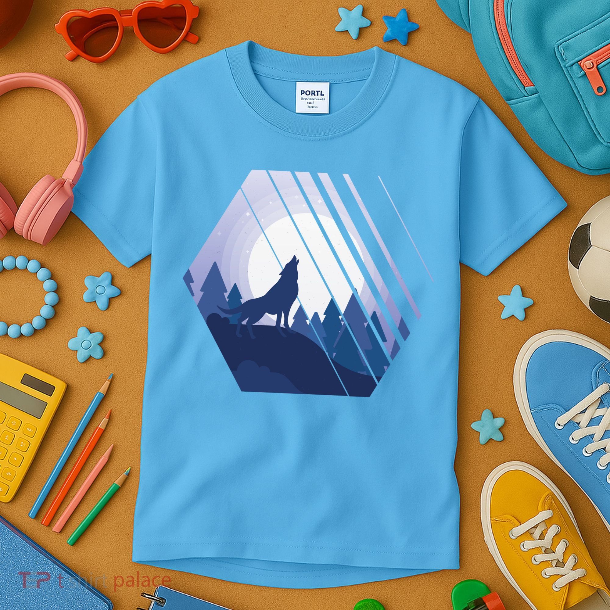 Howling Wolf Kids T-Shirt