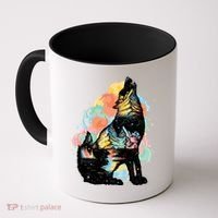 Howling Wolf Wilderness Coffee Mug thumb 0