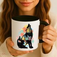Howling Wolf Wilderness Coffee Mug thumb 3
