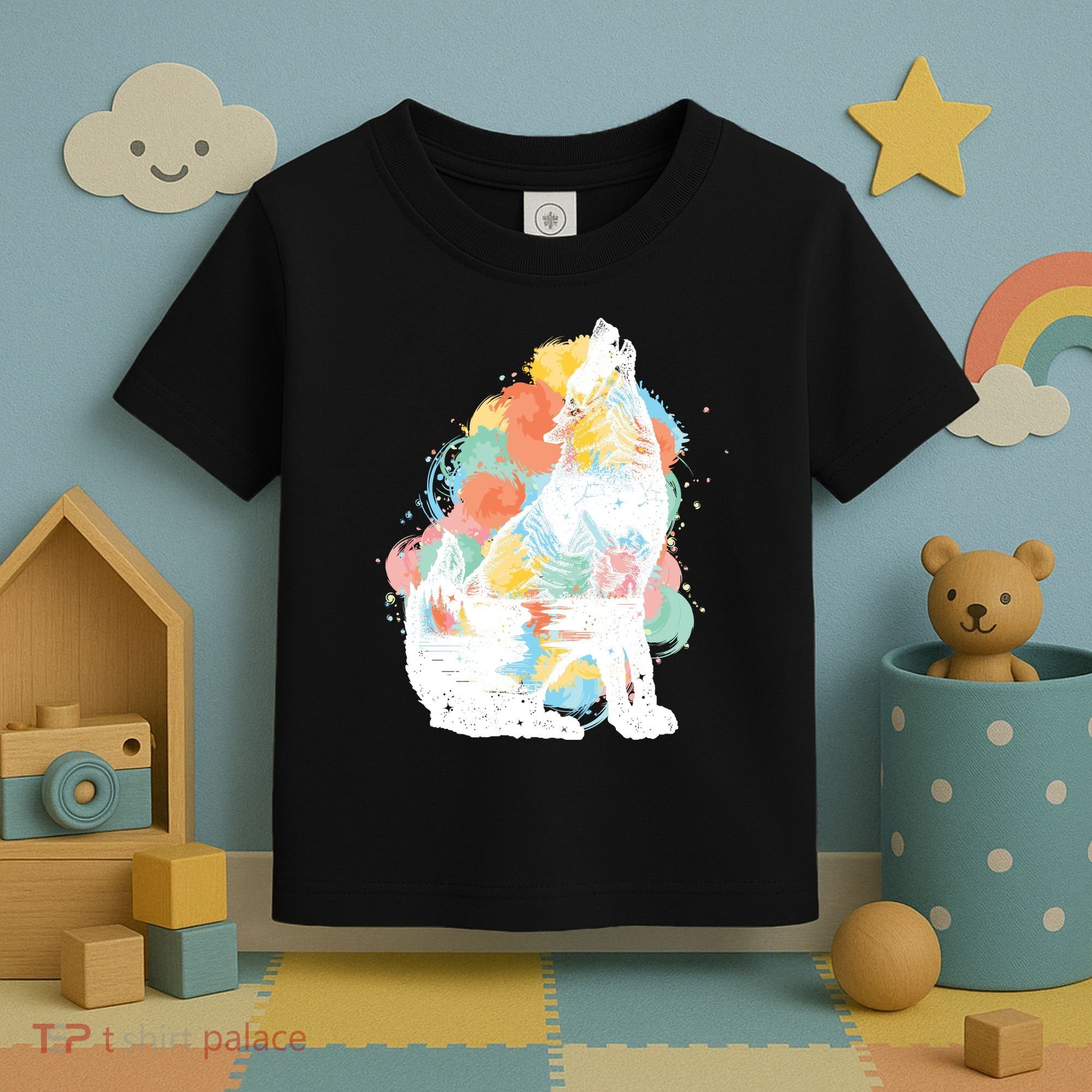 Howling Wolf Wilderness Toddler T-Shirt