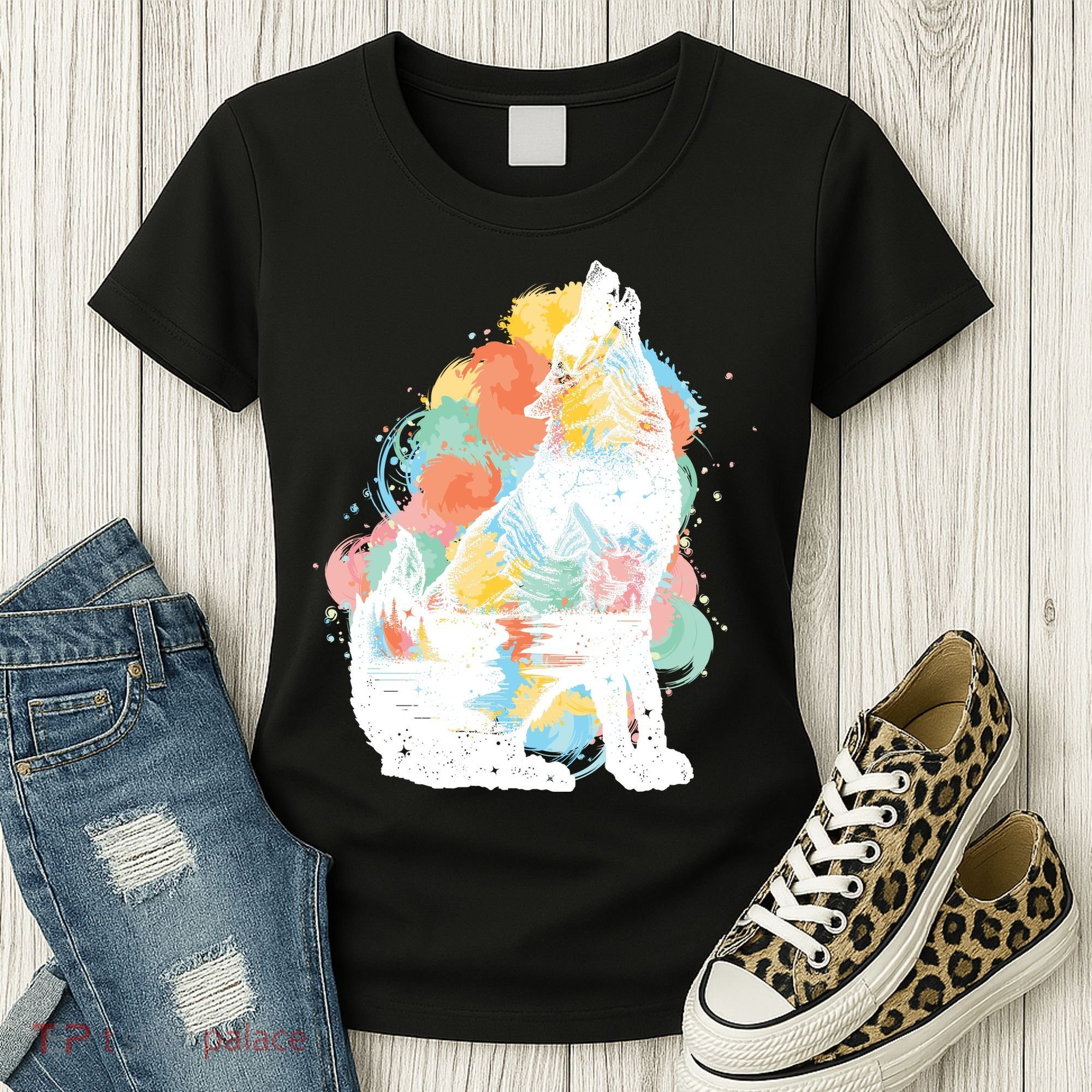 Howling Wolf Wilderness Women's T-Shirt