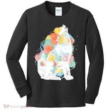 Howling Wolf Wilderness Kids Long Sleeve Shirt
