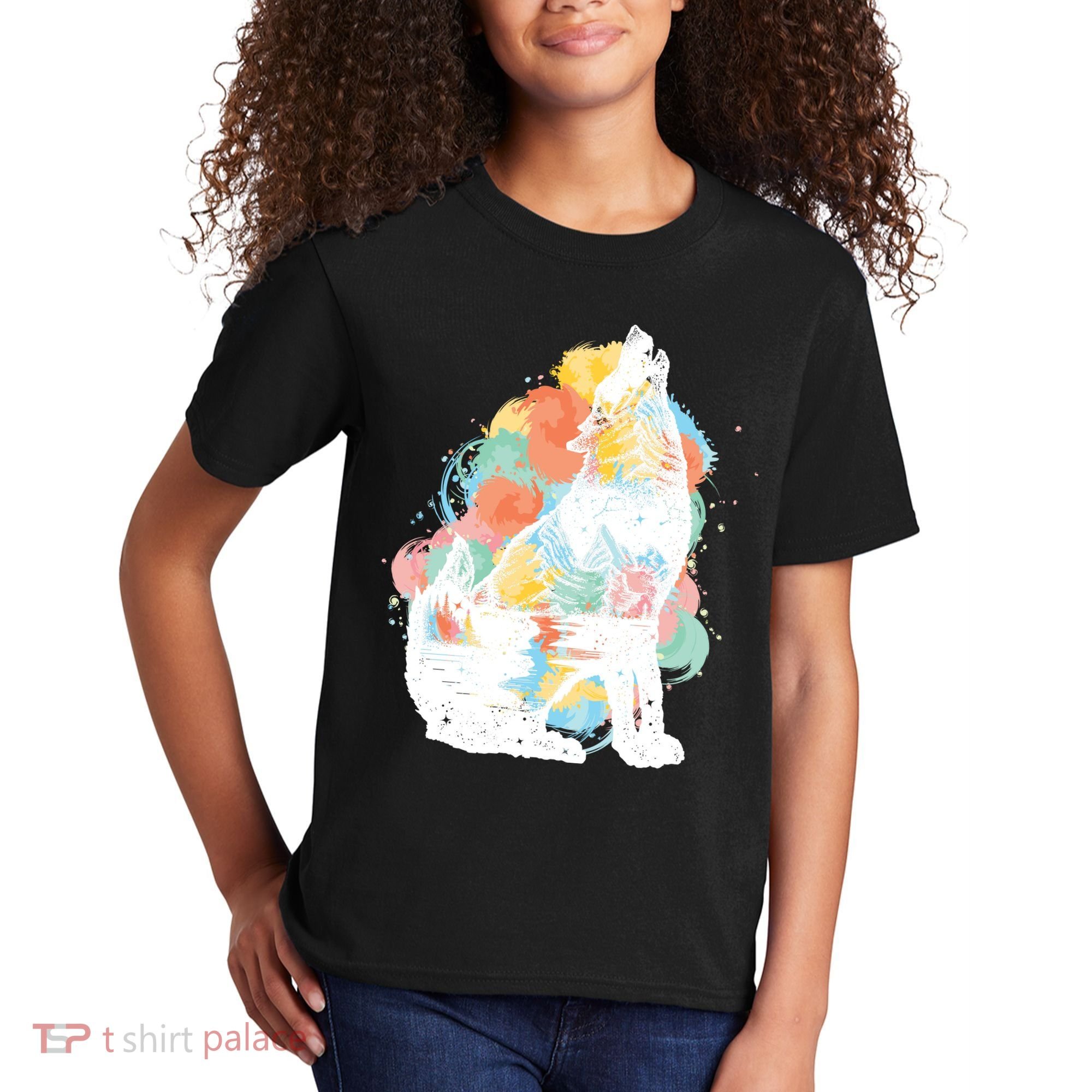 Howling Wolf Wilderness Kids T-Shirt