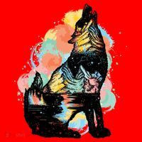 Howling Wolf Wilderness Santa Hat thumb 1