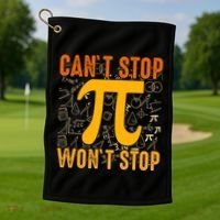Happy Pi 314 Day Cant Stop Wont Stop Golf Towel thumb 1