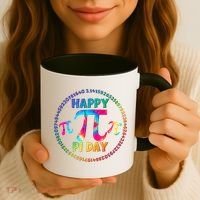 Happy Pi 3.14 Day Rainbow Tie Dye Coffee Mug thumb 3