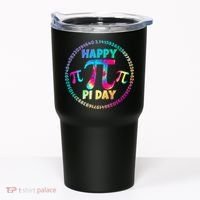 Happy Pi 3.14 Day Rainbow Tie Dye Tumbler thumb 0