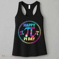 Happy Pi 3.14 Day Rainbow Tie Dye Women's Tank Top thumb 3