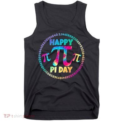 Happy Pi 3.14 Day Rainbow Tie Dye Tank Top