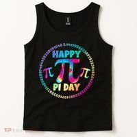 Happy Pi 3.14 Day Rainbow Tie Dye Tank Top thumb 2