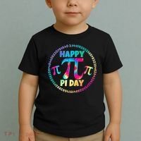 Happy Pi 3.14 Day Rainbow Tie Dye Toddler T-Shirt thumb 2